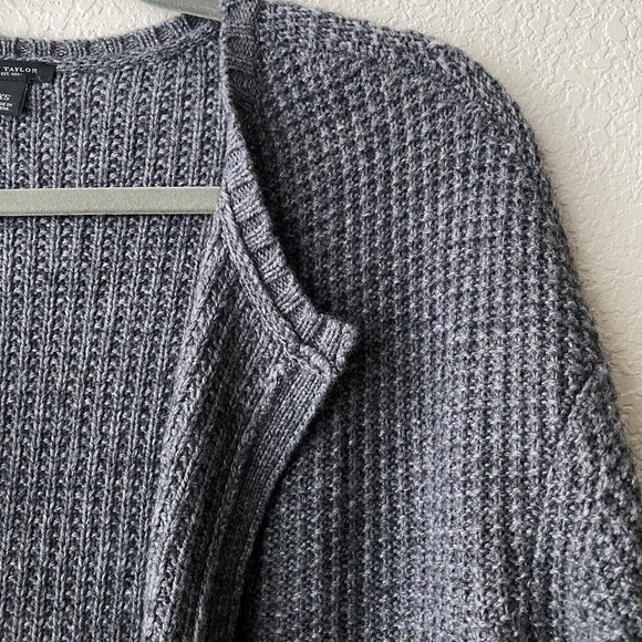 Ann Taylor Womens Cardigan Size XS Gray Wool Alpaca Open Front - Picture 3 of 8